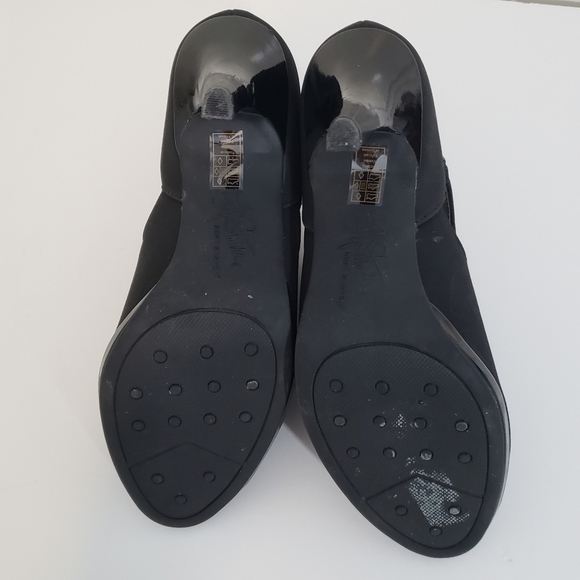 LIFESTRIDE Black Peep Toe Heels Women's Size 6.5 Shoes - Picture 9 of 12